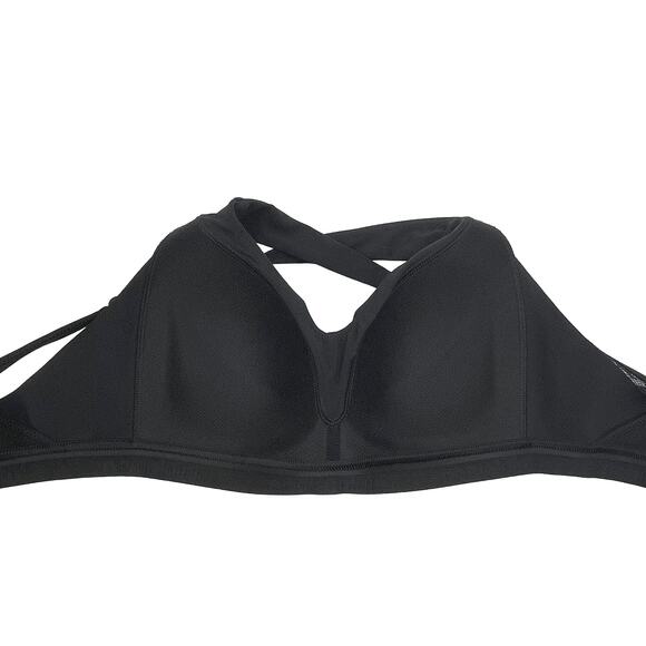 Lululemon Up for It Bra Sz 32C or 32B Black Wireless Padded Medium Support - Picture 6 of 8